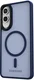 Samsung Galaxy S25 Edge Hoesje met MagSafe Back Cover Matte Blauw afbeelding 12