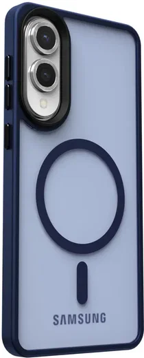 Samsung Galaxy S25 Edge Hoesje met MagSafe Back Cover Matte Blauw afbeelding 13