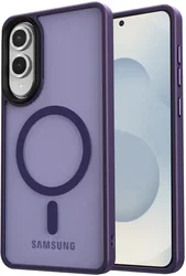 Samsung Galaxy S25 Edge Hoesje met MagSafe Back Cover Matte Paars afbeelding