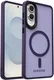 Samsung Galaxy S25 Edge Hoesje met MagSafe Back Cover Matte Paars afbeelding 9
