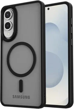 Samsung Galaxy S25 Edge Hoesje met MagSafe Back Cover Matte Zwart