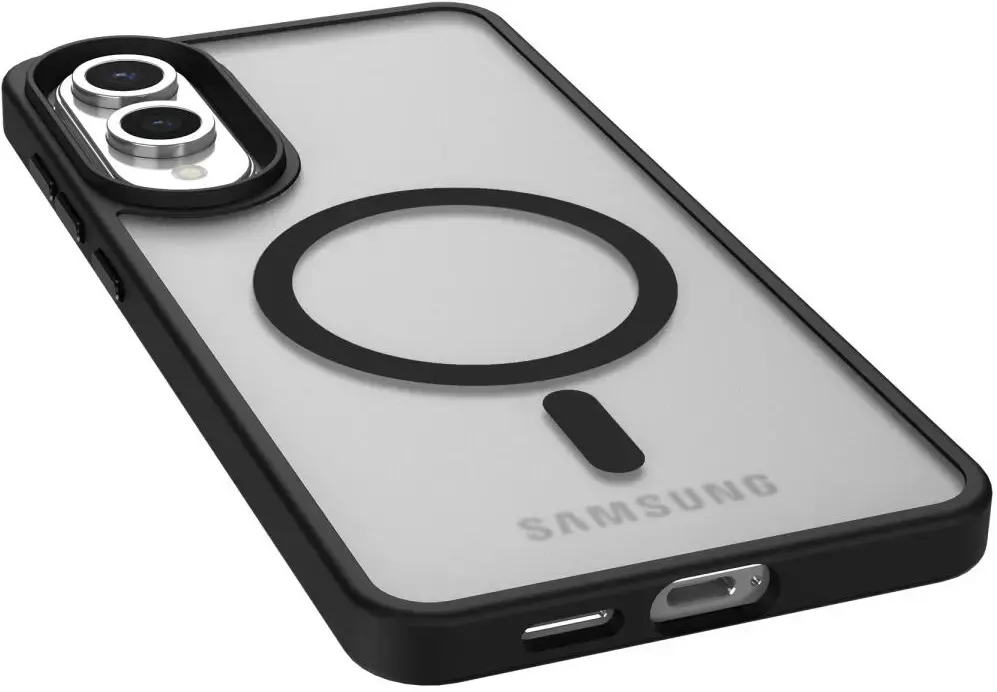 Samsung Galaxy S25 Edge Hoesje met MagSafe Back Cover Matte Zwart afbeelding 8