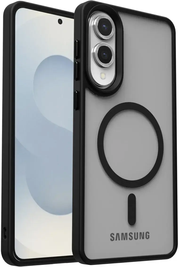 Samsung Galaxy S25 Edge Hoesje met MagSafe Back Cover Matte Zwart afbeelding 10