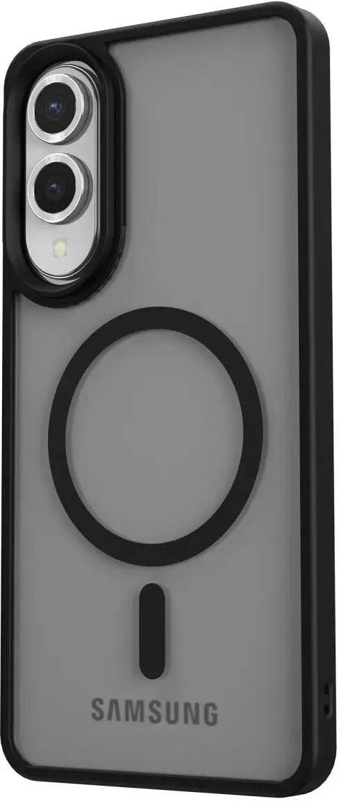 Samsung Galaxy S25 Edge Hoesje met MagSafe Back Cover Matte Zwart afbeelding 12