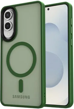 Samsung Galaxy S25 Edge Hoesje met MagSafe Back Cover Matte Groen