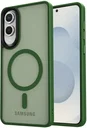 Samsung Galaxy S25 Edge Hoesje met MagSafe Back Cover Matte Groen