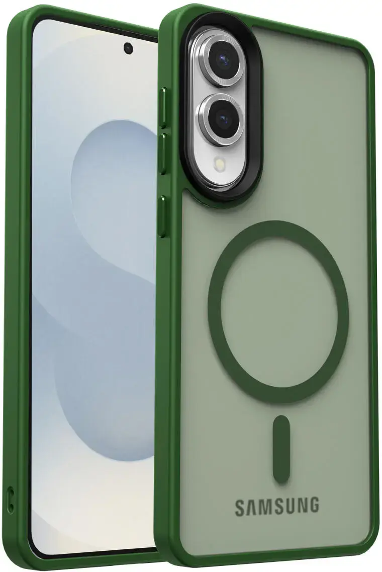 Samsung Galaxy S25 Edge Hoesje met MagSafe Back Cover Matte Groen afbeelding 10