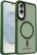 Samsung Galaxy S25 Edge Hoesje met MagSafe Back Cover Matte Groen afbeelding 10