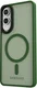 Samsung Galaxy S25 Edge Hoesje met MagSafe Back Cover Matte Groen afbeelding 12