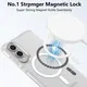 Samsung Galaxy S25 Edge Hoesje Hard Back Cover met MagSafe Transparant afbeelding 2