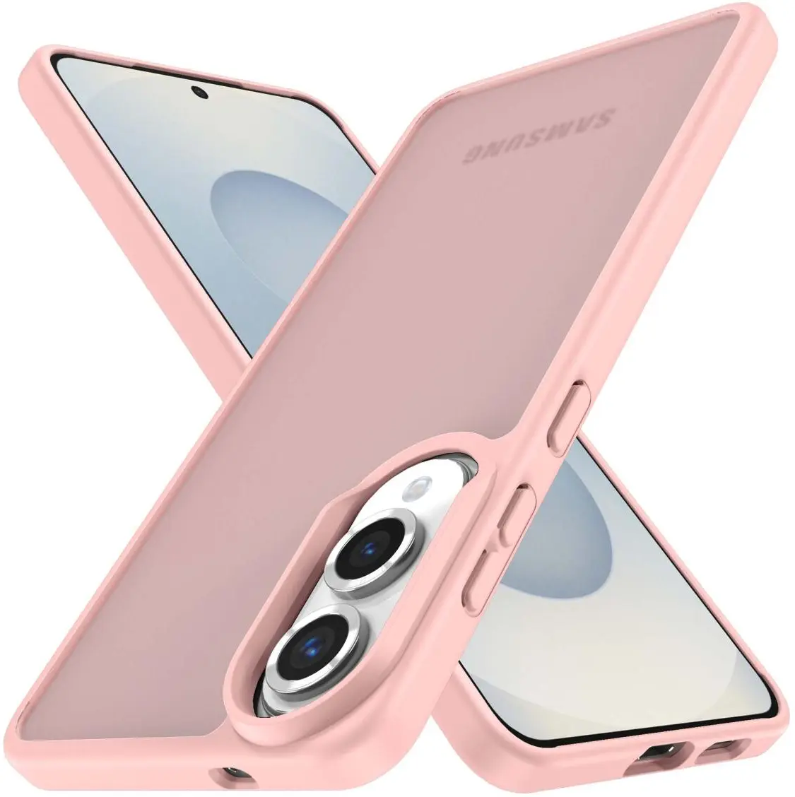 Samsung Galaxy S25 Edge Hoesje Back Cover Matte Roze afbeelding 2
