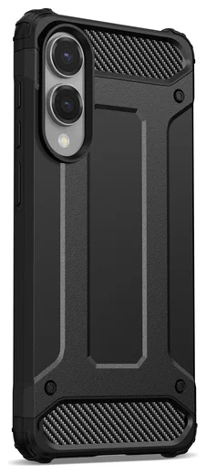 Samsung Galaxy S25 Edge Hoesje Shock Proof Hybride Back Cover Zwart afbeelding 5