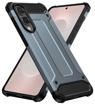 Samsung Galaxy S25 Edge Hoesje Shock Proof Hybride Back Cover Blauw