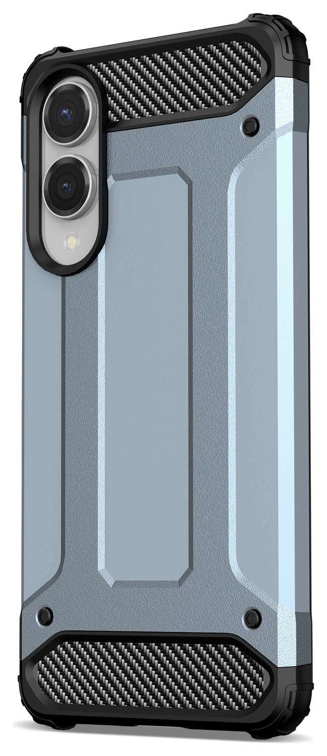 Samsung Galaxy S25 Edge Hoesje Shock Proof Hybride Back Cover Blauw afbeelding 7
