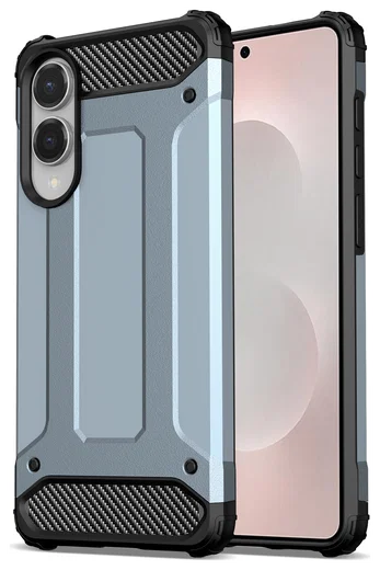 Samsung Galaxy S25 Edge Hoesje Shock Proof Hybride Back Cover Blauw afbeelding 9