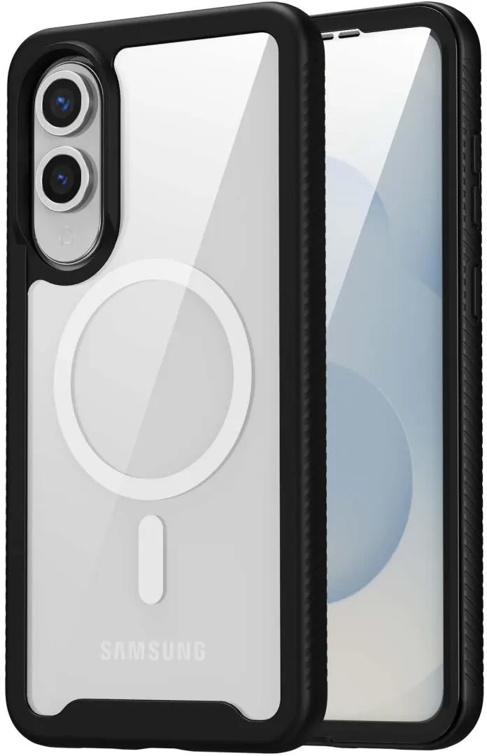 Samsung Galaxy S25 Edge Hoesje Full Protect 360° Cover met MagSafe / Qi2 Zwart afbeelding 7
