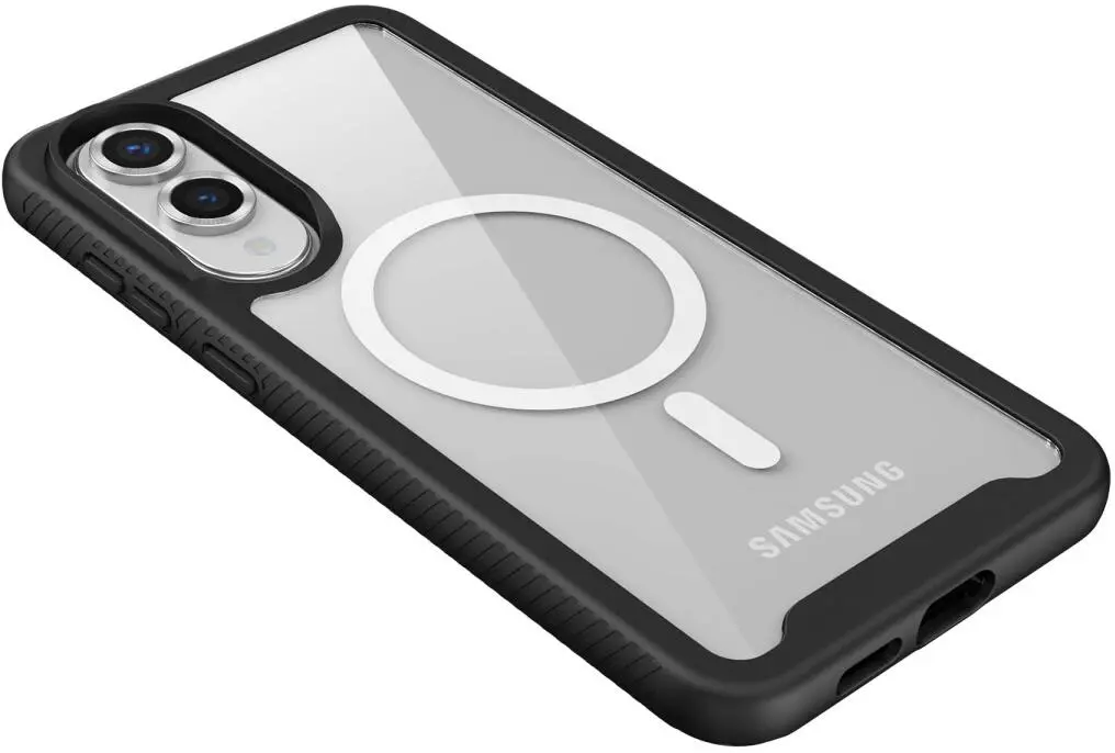 Samsung Galaxy S25 Edge Hoesje Full Protect 360° Cover met MagSafe / Qi2 Zwart afbeelding 9