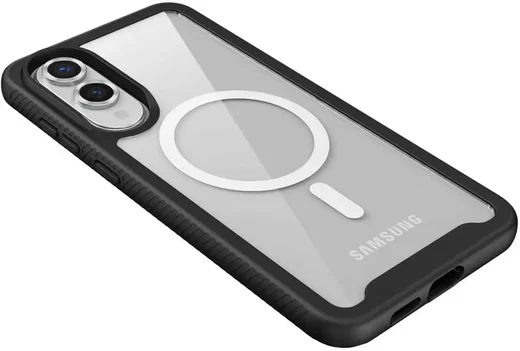 Samsung Galaxy S25 Edge Hoesje Full Protect 360° Cover met MagSafe / Qi2 Zwart afbeelding 9