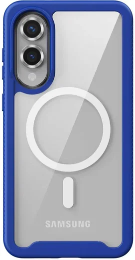Samsung Galaxy S25 Edge Hoesje Full Protect 360° Cover met MagSafe / Qi2 Blauw afbeelding 3