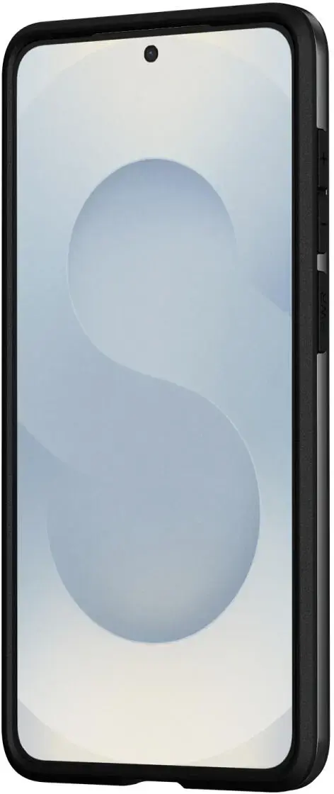 Samsung Galaxy S25 Edge Hoesje met Slider Kaarthouder Back Cover Zwart afbeelding 8