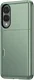 Samsung Galaxy S25 Edge Hoesje met Slider Kaarthouder Back Cover Groen afbeelding 6