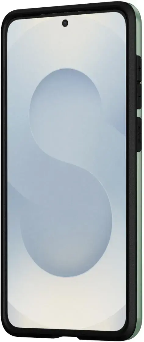 Samsung Galaxy S25 Edge Hoesje met Slider Kaarthouder Back Cover Groen afbeelding 8