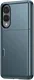 Samsung Galaxy S25 Edge Hoesje met Slider Kaarthouder Back Cover Blauw afbeelding 6