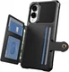 Samsung Galaxy S25 Edge Hoesje 3-in-1 Pasjes Portemonnee Back Cover Zwart afbeelding 2
