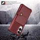 Samsung Galaxy S25 Edge TPU Back Cover met Kunstleren Wallet Rood afbeelding 4