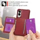 Samsung Galaxy S25 Edge TPU Back Cover met Kunstleren Wallet Rood afbeelding 6