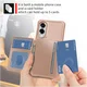 Samsung Galaxy S25 Edge Hoesje 3-in-1 Pasjes Portemonnee Back Cover Roze afbeelding 4