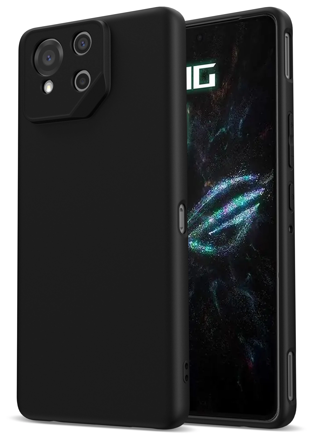 Asus ROG Phone 9 / 9 Pro Hoesje Dun TPU Back Cover Matte Zwart afbeelding 1