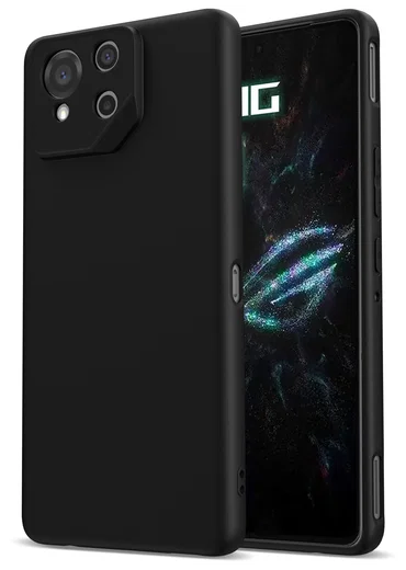 Asus ROG Phone 9 / 9 Pro Hoesje Dun TPU Back Cover Matte Zwart afbeelding 1