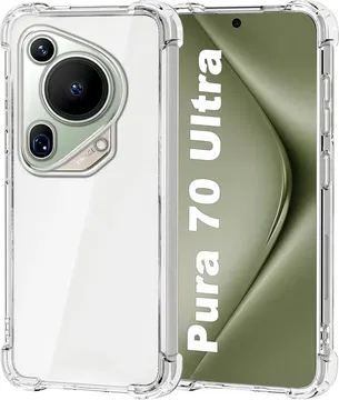 Huawei Pura 70 Ultra Hoesje Schokbestendig en Dun TPU Back Cover Transparant