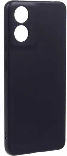 Motorola Moto E14 Hoesje Dun TPU Back Cover Matte Zwart afbeelding 2