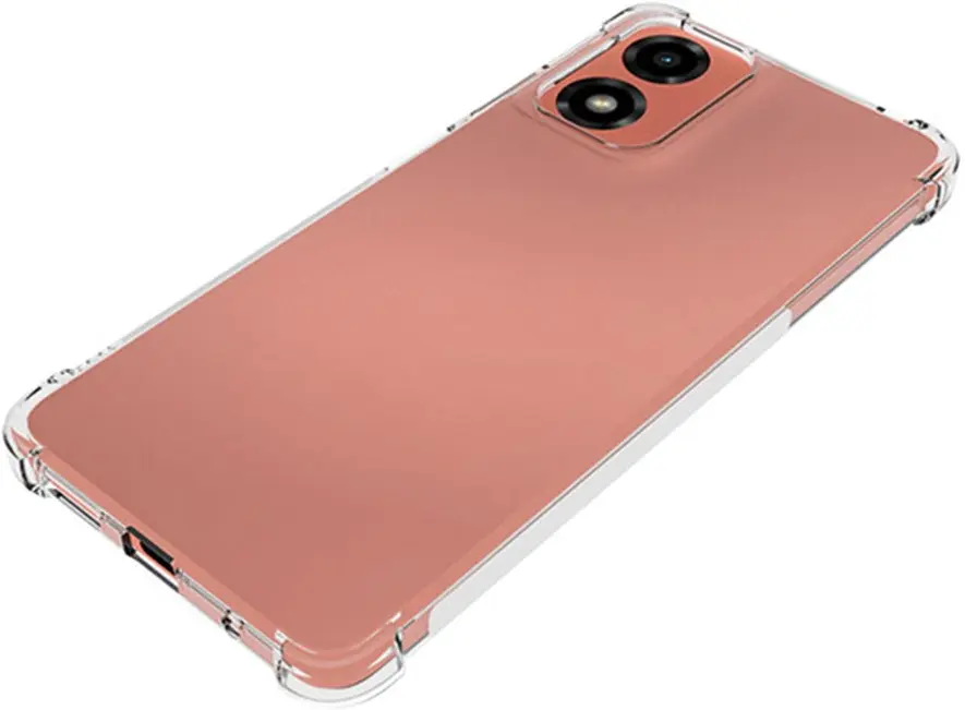 Motorola Moto E14 Hoesje Schokbestendig en Dun TPU Back Cover Transparant afbeelding 12