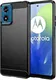 Motorola Moto E14 Hoesje Geborsteld TPU Flexibele Back Cover Zwart afbeelding 1