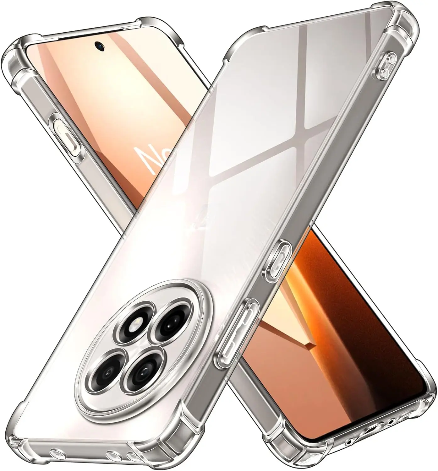 OnePlus 13R Hoesje Schokbestendig en Dun TPU Back Cover Transparant afbeelding 1