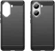 Xiaomi Poco X7 Pro Hoesje Geborsteld TPU Flexibele Back Cover Zwart afbeelding 2