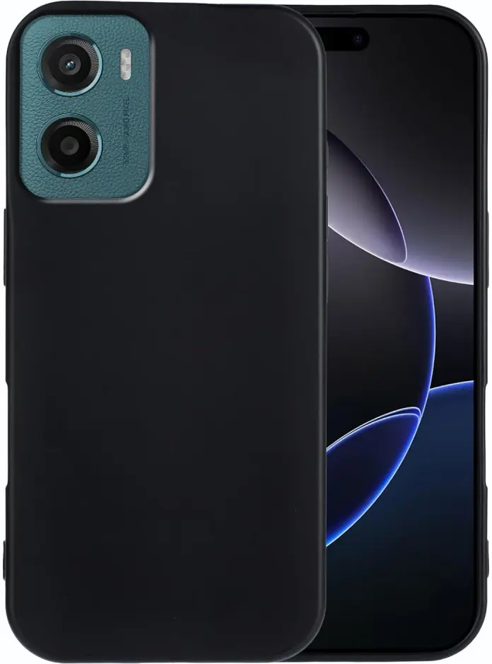 Motorola Moto G05 Hoesje Dun TPU Back Cover Matte Zwart afbeelding 1