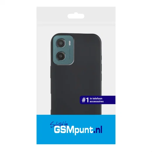 Motorola Moto G05 Hoesje Dun TPU Back Cover Matte Zwart afbeelding 7