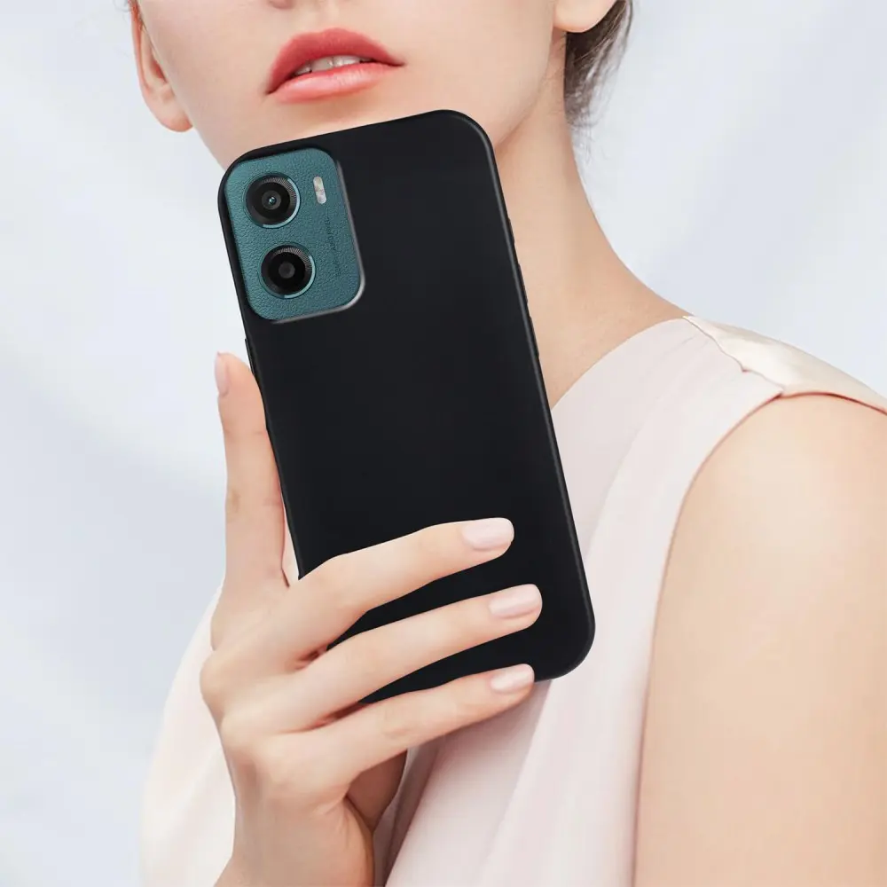 Motorola Moto G05 Hoesje Dun TPU Back Cover Matte Zwart afbeelding 6