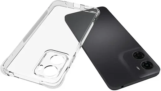 Motorola Moto G05 Hoesje Schokbestendig en Dun TPU Back Cover Transparant afbeelding 4