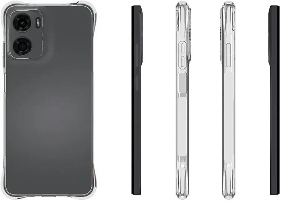 Motorola Moto G05 Hoesje Schokbestendig en Dun TPU Back Cover Transparant afbeelding 7