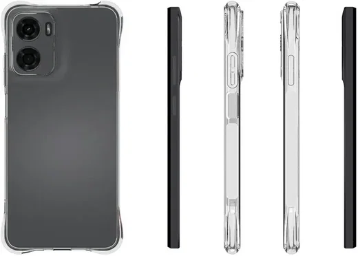 Motorola Moto G05 Hoesje Schokbestendig en Dun TPU Back Cover Transparant afbeelding 7