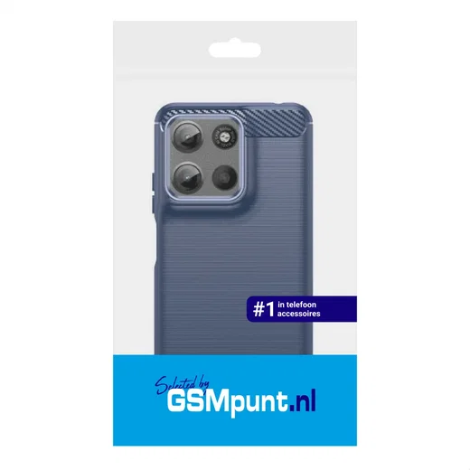 Motorola Moto G15 / G15 Power Hoesje Geborsteld TPU Flexibele Back Cover Blauw afbeelding 9