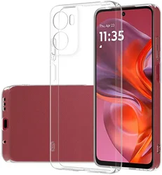 Motorola Moto E15 Hoesje Dun TPU Back Cover Transparant afbeelding