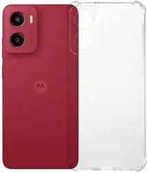 Motorola Moto E15 Hoesje Schokbestendig en Dun TPU Back Cover Transparant afbeelding