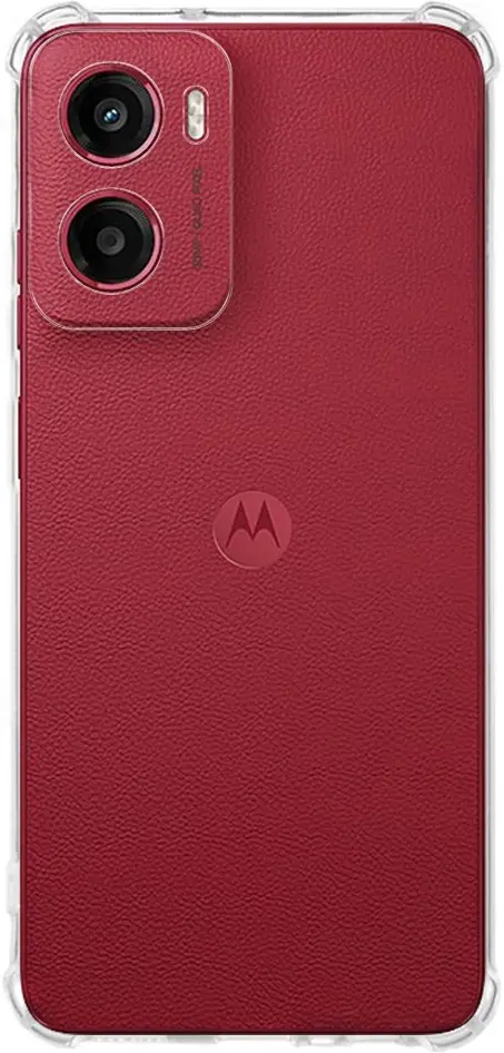 Motorola Moto E15 Hoesje Schokbestendig en Dun TPU Back Cover Transparant afbeelding 2