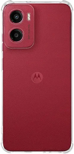 Motorola Moto E15 Hoesje Schokbestendig en Dun TPU Back Cover Transparant afbeelding 2